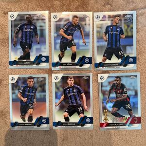 Topps Chrome Uefa club competitions UCC 2022/2023 - FC Internazionale Milano インテルナツィオナーレ・ミラノ　チームセット6枚