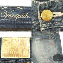 YGG■ VANQUISH ヴァンキッシュ ダメージ デニム ジーンズ 42 メンズ ボトム_画像2