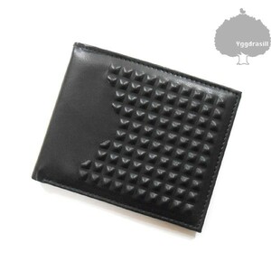 YGG# new goods FOREVER21 MEN 2. folding . inserting purse black studs four ever 21 men's wallet screw mode dressing up 