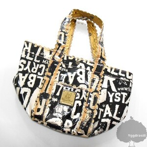 YGG*GARCIA MARQUEZ Garcia Marquez shoulder tote bag black white hipi- pattern total Logo mother bag bag lady's black 