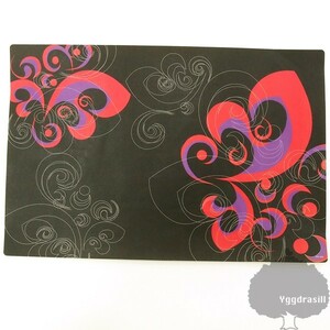 YGG* dressing up laptop seal cutting sheet butterfly black red Note PC tatoo. what . flower 