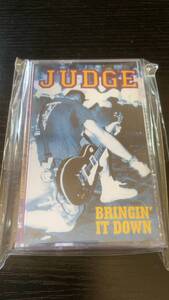 [ не использовался ] JUDGE BRINGIN' IT DOWN кассетная лента nyhc