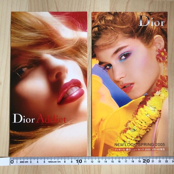 ChristianDior 2点セット ポストカード フライヤー チラシ 2005 当時物 飾り インテリア