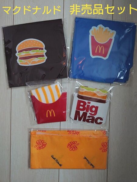 マクドナルド 非売品セット トートバッグ タオル ふろしき