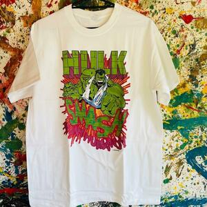 HULK ハルク リプリント Tシャツ マーベル 半袖 レトロ エモい メンズ ティシャツ ハイデザイン お洒落 夏 80年代 90年代 リプリント