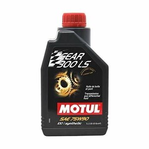 MOTUL (モチュール) GEAR 300LS ギア 75W90 1L 100%化学合成トランスミッション・ディファレンシャル兼用オイル LS 品番105778