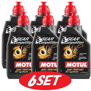 【お得な6本セット】105779 MOTUL (モチュール) GEAR COMPETITION ギア コンペティション 75W140 100%化学合成ギアオイル 1L