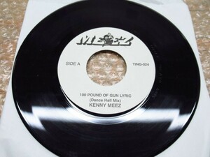 7インチ / Kenny Meez / L-Boogie / 100 Pound Of Gun Lyric / That Ting / TING024 / Reggaeレコード LP ◆