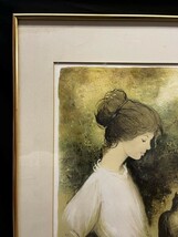 【額装】 絵画 シルクスクリーン ベルナール・シャロワ 「馬」 共箱有り サイン有り_画像5