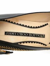 JIMMY CHOO ジミー チュウ BOUTIQUE サイドジップヒールパンプス ブラック サイズ：38_画像5