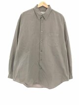 marka マーカ 22AW POLO COLLAR SHIRT オーガニックコットンポロカラーシャツ グレー サイズ：2_画像1