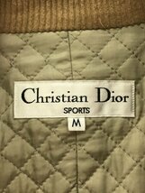 Christian Dior Sports クリスチャン ディオール スポーツ キルティングベルベットジャケット ベージュ サイズ：M_画像3