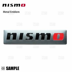 数量限定 大特価 正規品 NISMO ニスモ Metal Emblem メタルエンブレム(2個) 25 x 100mm シルバー (99993-RN209-2S