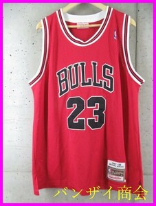 1380m170◆美品◆Mitchell&NESS◆シカゴブルズ BULLS【Jordan マイケルジョーダン ♯23】ユニフォーム 52/NBA/バスケットボール/スニーカー