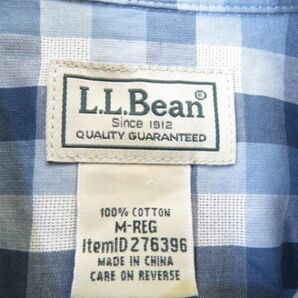 【送料300円可】9190m89◆良品です◆L.L.Bean エルエルビーン 半袖チェックシャツ M/アウトドア/ジャケット/アメカジ/メンズ/男性/紳士の画像10