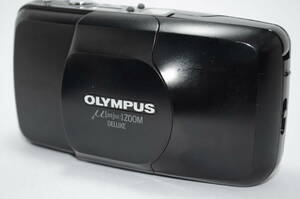 【外観特上級】OLYMPUS μ [mju:] ZOOM DELUXE コンパクトフィルムカメラ ブラック　#t5428