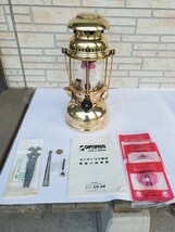 Optimus 灯油加圧式ランタン 1200A 250cp　中古機種ですが、簡単メンテナンスして点灯OK 若干のキズ、スレ、汚れありますが、良好です_画像1