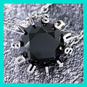 定価3.6万・廃盤★Justin Davis(ジャスティンデイビス)ジルコニア装飾ネックレス「LETTEREDネックレス」SNJ433(ブラック・40cm)