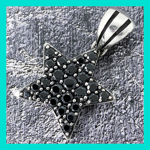  regular price 4.6 ten thousand *GLAY JIRO put on Justin Davis( Justin Davis ) Star necklace [VIVA SUPER STAR pendant ]SPJ150( black )