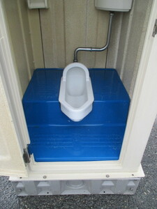 [ from Shiga ] used book@ flushing Japanese style toilet cheap delivery size width 910× depth 1100× height 2180 flushing type temporary toilet 