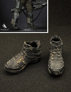  stock 1 postage 120 jpy ) 1/6 GWG×E&S boots trekking boots shoes ( inspection DAMTOYS DID VERYCOOL hot toys TBleague phicen figure 