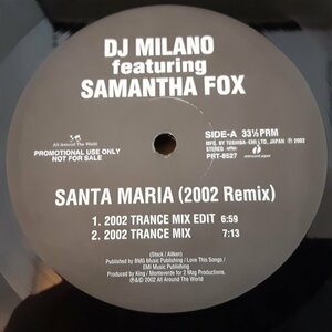 国内プロモ ◇ DJ MILANO featuring SAMANTHA FOX / SANTA MARIA (2002 Remix) ○12inch PRT-8527 n-trance ROD STEWART