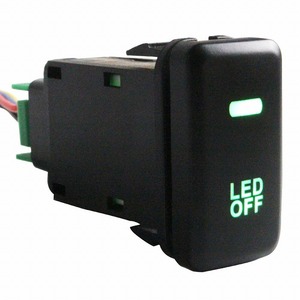 【トヨタB】 ランドクルーザー UZJ/HDJ100系 LED:グリーン/緑 ON/OFFスイッチ 増設 USBスイッチホールカバー 電源スイッチ オルタネイト式