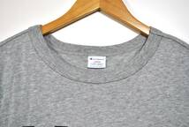 即決【CHAMPION】チャンピオン カレッジTシャツ NYC グレー L トリコタグ復刻 アメカジ 古着_画像3