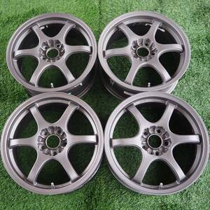 MONZA JAPAN(モンザ ジャパン) 17×7J＋42 PCD114.3-5H グレー色 ホイール4本セット★