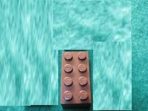 ☆レゴ-LEGO★3001★基本ブロック[茶]2x4★新品★他にも色々出品中 _画像1