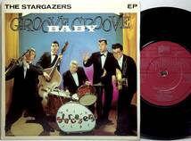 【英7】 THE STARGAZERS / GROOVE BABY GROOVE / JUMP AROUND / 1981 UK盤 4曲入り 7インチシングルレコード EP 45 ロカビリー ネオロカ_画像1