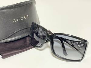 即決 GUCCI グッチ サングラス ケース付 ブルー レディース メンズ D13