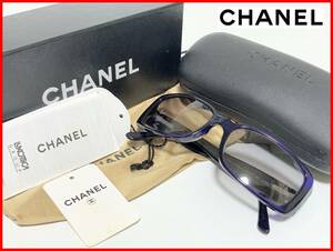 即決 CHANEL シャネル サングラス 箱・ケース付 ブルー レディース メンズ D13