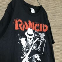 ギルダン 半袖Tシャツ　ランシド　rancid　バンT　ガイコツ　ドクロ　剣50 古着　入手困難　激レア　希少 人気　ビッグロゴ　パンクバンド_画像9