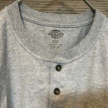 ディッキーズ　半袖Tシャツ　ヘンリーネック　胸ポケット　ワンポイント　グレー37 古着　入手困難　激レア 希少 人気 ビッグサイズ_画像2