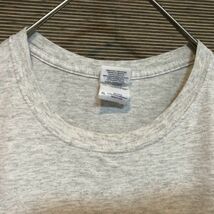 ギルダン　半袖Tシャツ　カレッジロゴ　デカロゴ　紫　霜降りグレー37 古着　入手困難　激レア 希少 人気 ビッグサイズ ゆるだぼ_画像2