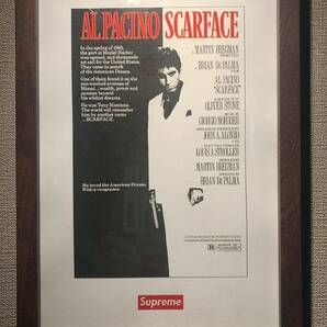 アルパチーノ SCARFACE B5 ポップアート 額付き 送料込み 赤ロゴ