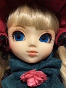 プーリップ　ローゼンメイデン　真紅　ジャンク品　難あり　中古　ドレス　ドールスタンド　ロリータ　人形　ヘッドドレス　薔薇　ローズ