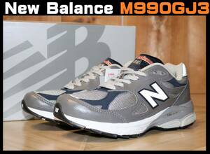 送料無料 即決【未使用】 New Balance★ M990 GJ2 MADE IN USA (US5/23cm/D Width) ★ ニューバランス 990 箱付き アメリカ製