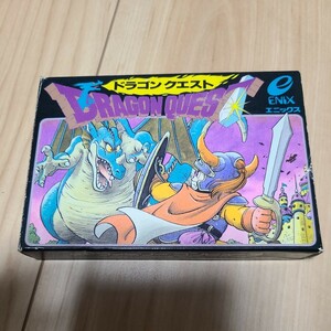 【箱/説明書あり、潰れなし】 ドラゴンクエスト　( ファミコンソフト )