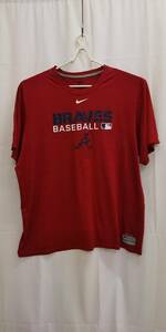 M1-00175 送料無料 【中古品】NIKE 半袖Tシャツ メンズ XXLサイズ 赤 N-3