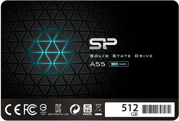 新品未開封 シリコンパワー SiliconPower SSD Ace A55シリーズ 512GB SPJ512GBSS3A55B