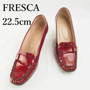 LK2087*FRESCA*フレスカ*レディースパンプス*22.5cm*エナメルボルドー