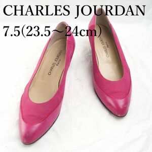 LK2410*CHARLES JOURDAN*シャルルジョルダン*レディースパンプス*7.5(23.5～24cm)*ピンク*