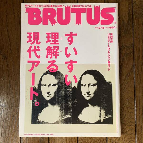 送料込み◆雑誌 BRUTUS ブルータス No.633 2008年02月 すいすい理解（わか）る現代アート