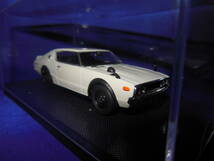 1/43　日産　ケンメリ　KPGC110　スカイライン　2000　GT-R　1973年　ハイクオリティver.　WHITE　EBBRO_画像4