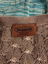 美品　MISSONI ミッソーニ　レディース　柄切り替え　半袖　ニット　カーディガン　ジャケット　トップス　M_画像3