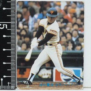 82年 カルビー プロ野球カード No.141【淡口 憲治 外野手 読売ジャイアンツ 巨人】昭和57年 1982年 Calbee おまけ 食玩 BASEBALL【中古】