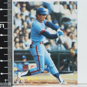 83年 カルビー プロ野球カード No.487【角 富士夫 ヤクルト スワローズ】昭和58年 1983年 当時物 Calbeeおまけ 食玩BASEBALL【中古】送料込