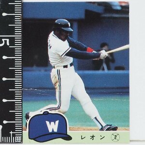 84年 カルビー プロ野球カード No.150【レオン 内野手 横浜大洋ホエールズ】昭和59年 1984年 当時物 Calbee おまけ 食玩 BASEBALL【中古】